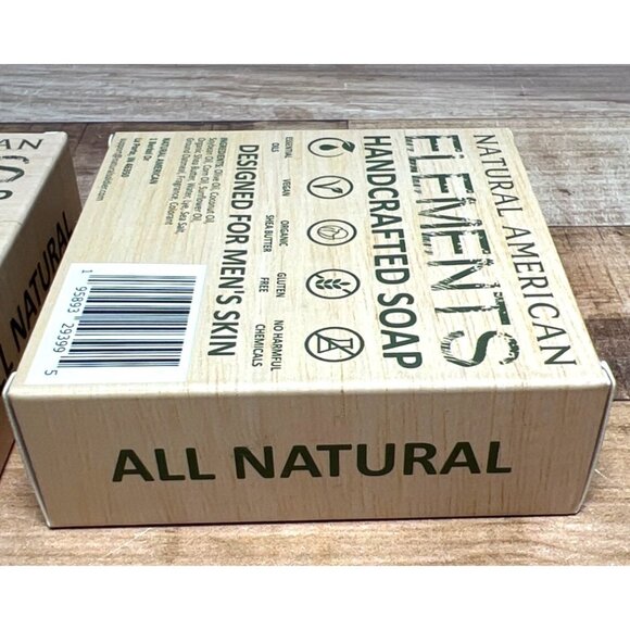 Natural American Elements Mens Bar Soap Set - Spring Falls & Eucalyptus Aloe - Picture 4 of 4